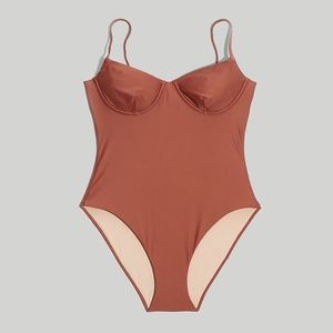 Madewell Second Wave Seamed One-Piece Swimsuit